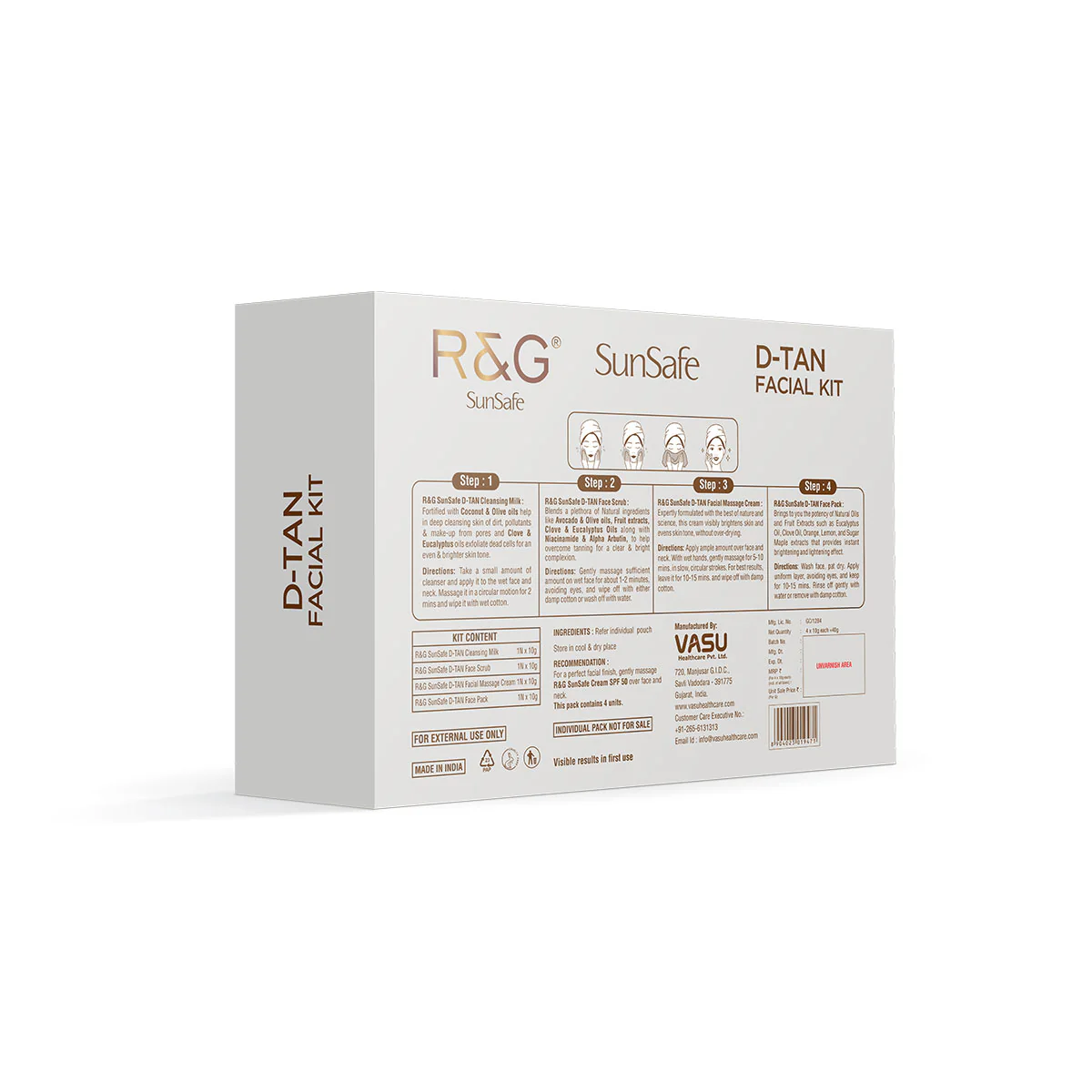 R&G SunSafe D-TAN Mini Facial Kit - 40ml - Image 8