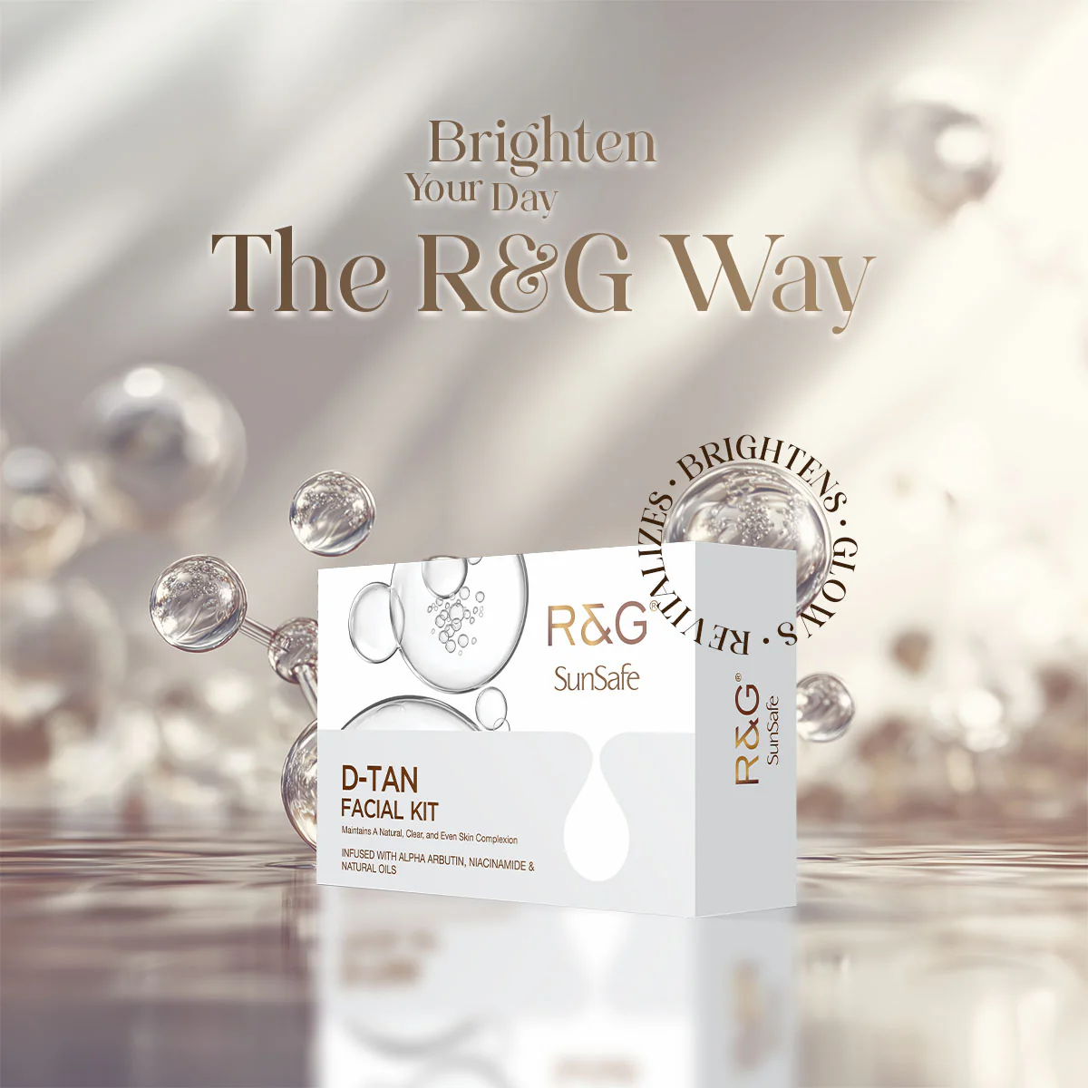 R&G SunSafe D-TAN Mini Facial Kit - 40ml - Image 5