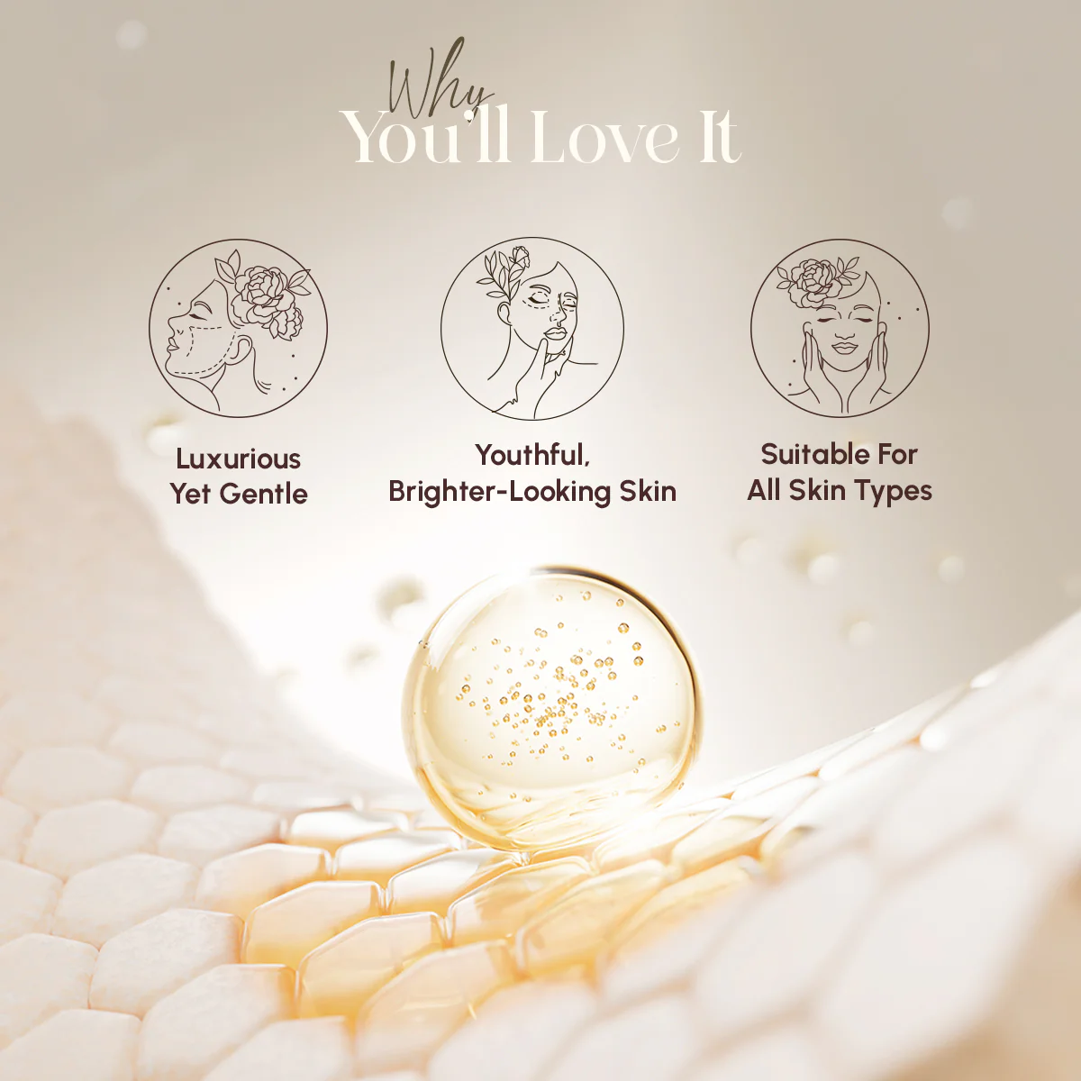 R&G Gold Mini Facial Kit with 24K Gold - 40ml - Image 3
