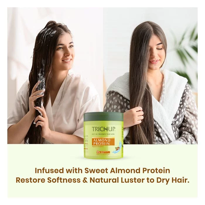 Trichup Almond Protein Hair Mask - 500ml - Image 3
