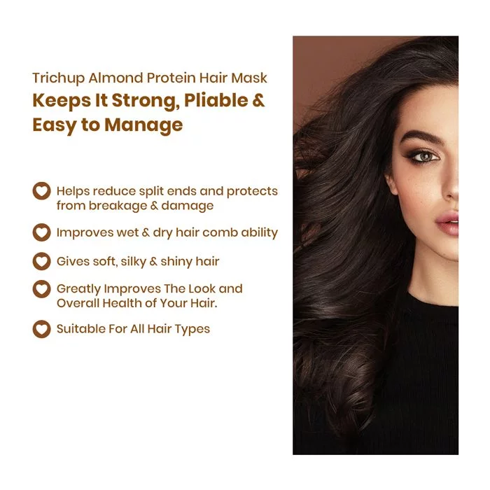 Trichup Almond Protein Hair Mask with Aloe Vera Gel - Image 5