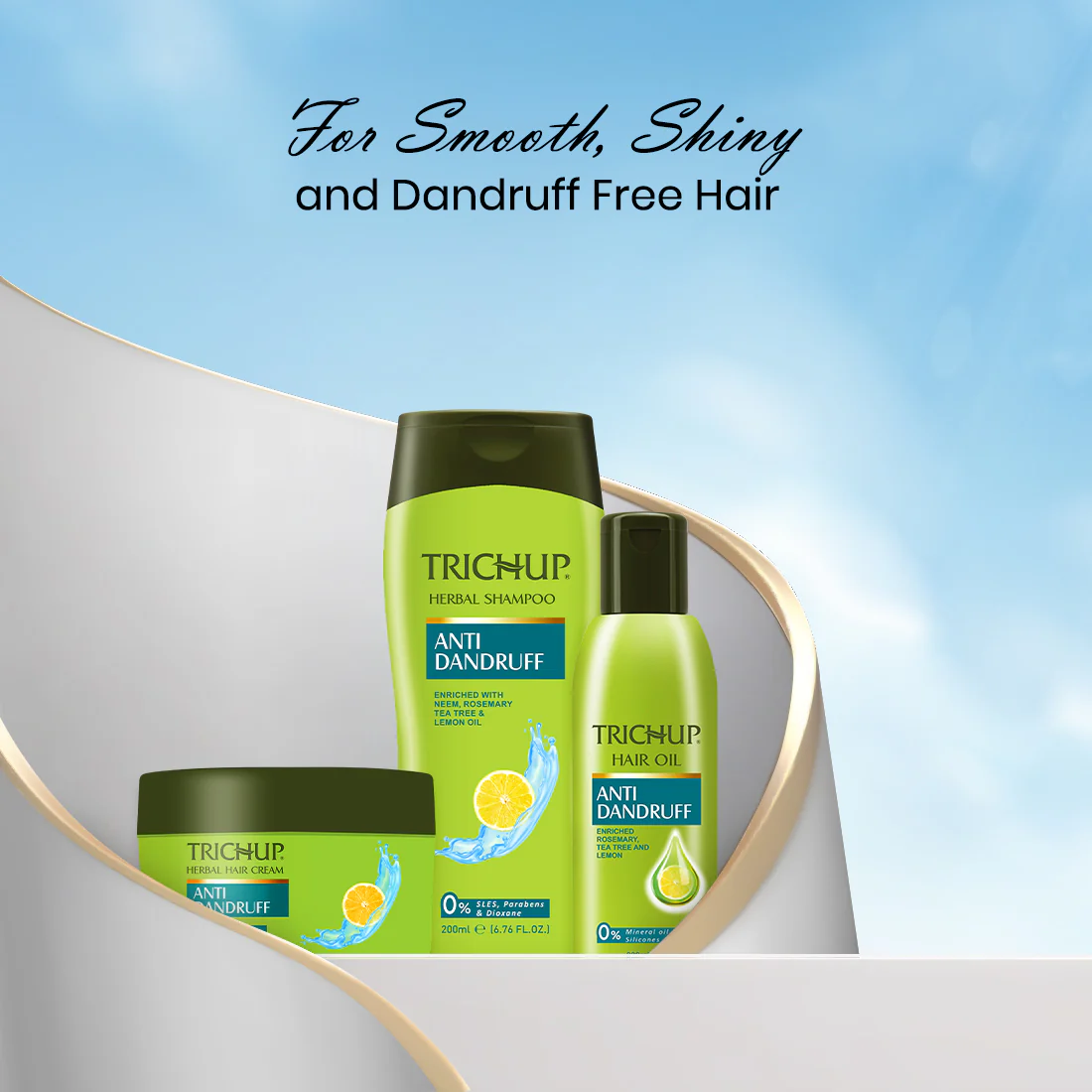 Trichup Anti-Dandruff Herbal Shampoo - 200ml (Pack of 2) - Image 5
