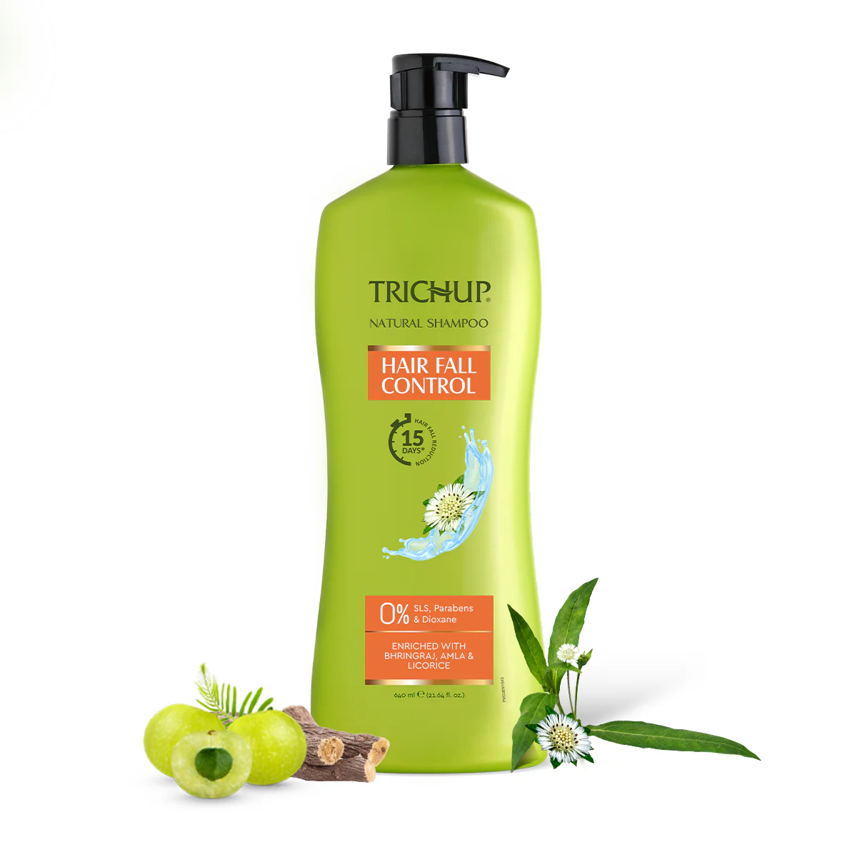 Trichup Hair Fall Control Natural Shampoo 640ml - Image 10