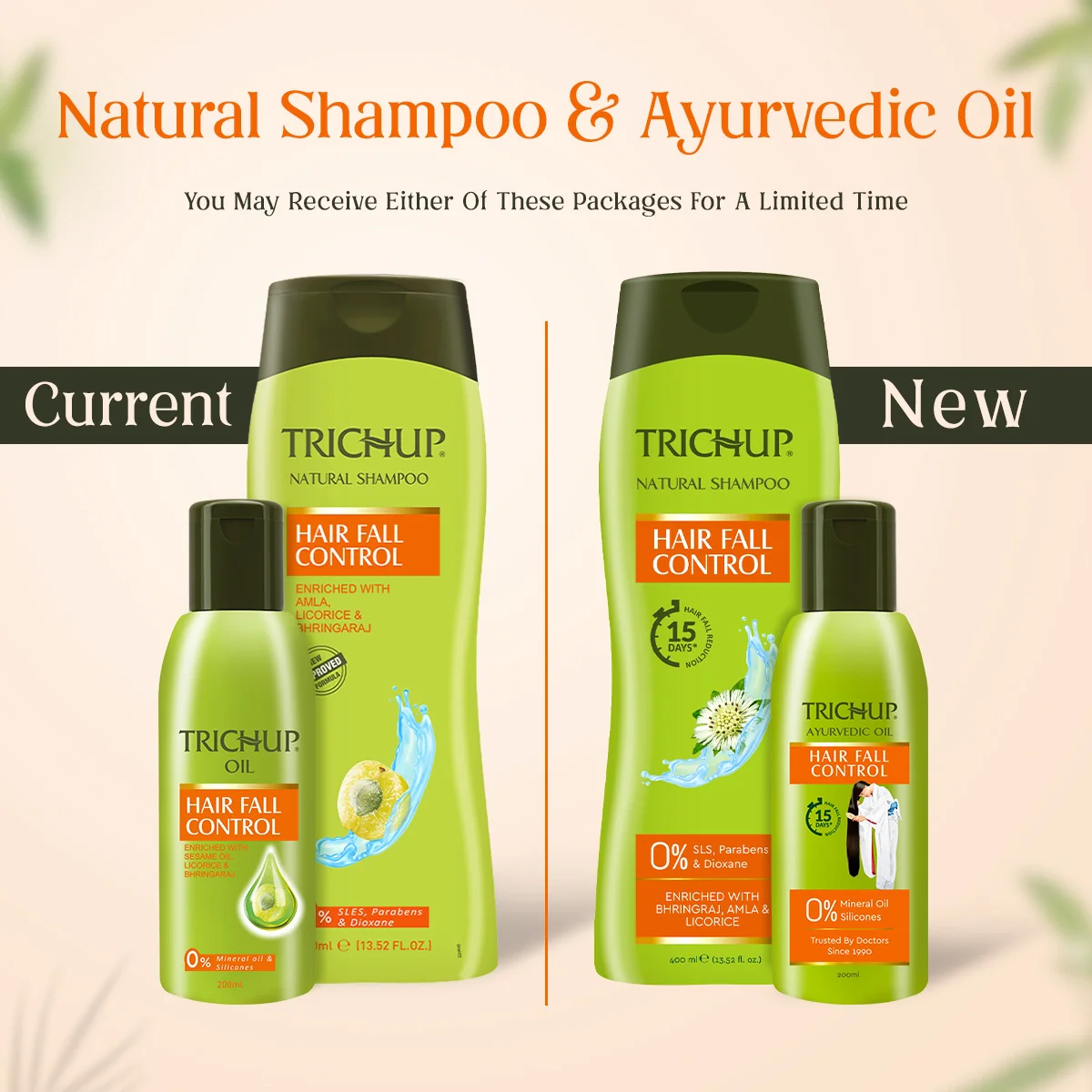 Trichup Hair Fall Control Oil 200ml & Shampoo 400ml - Image 7