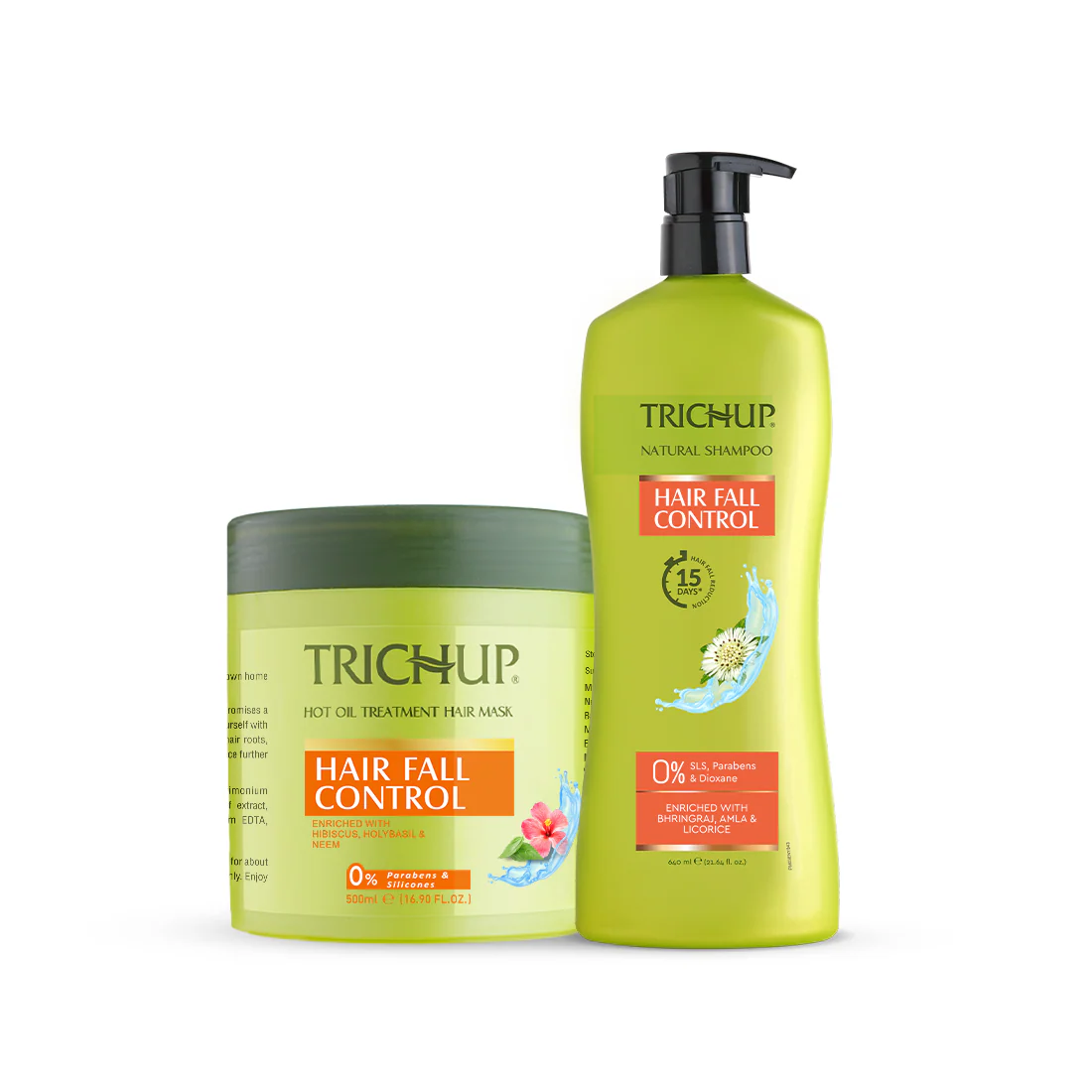 Trichup Hair Fall Control Shampoo 640ml & Mask 500ml Kit - Image 11