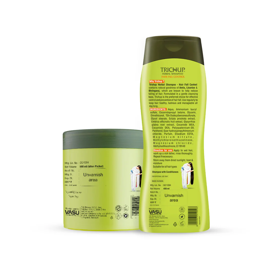 Trichup Hair Fall Control Shampoo & Hair Mask Kit - Image 12