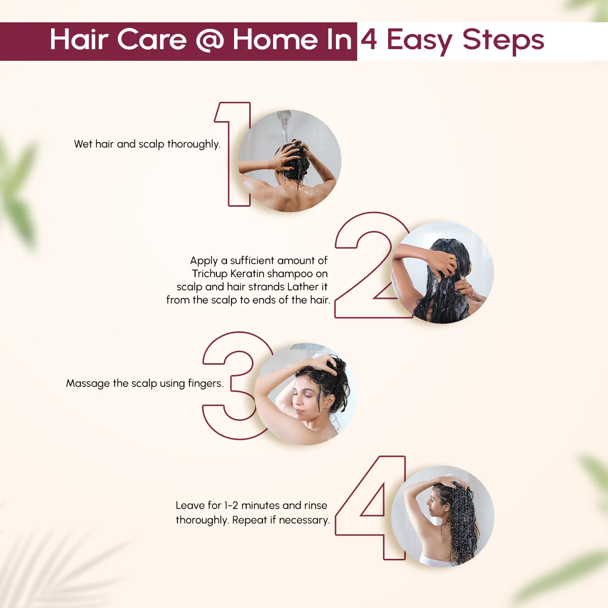 Trichup Keratin Shampoo & Cream Combo - Image 5