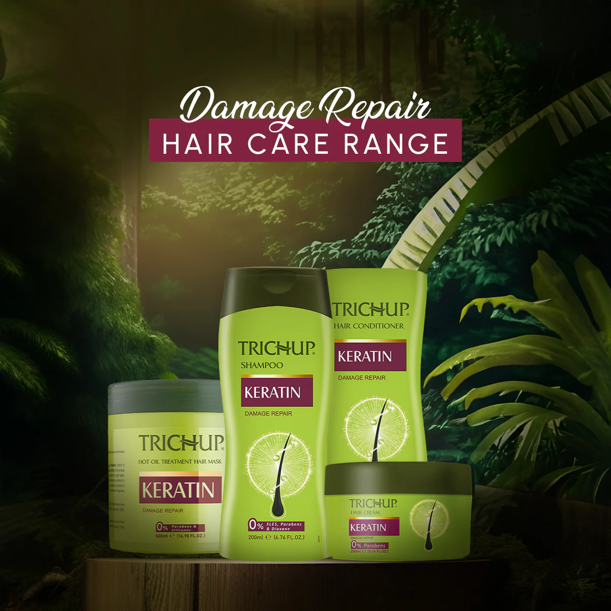 Trichup Keratin Hair Shampoo & Mask Combo - Image 11
