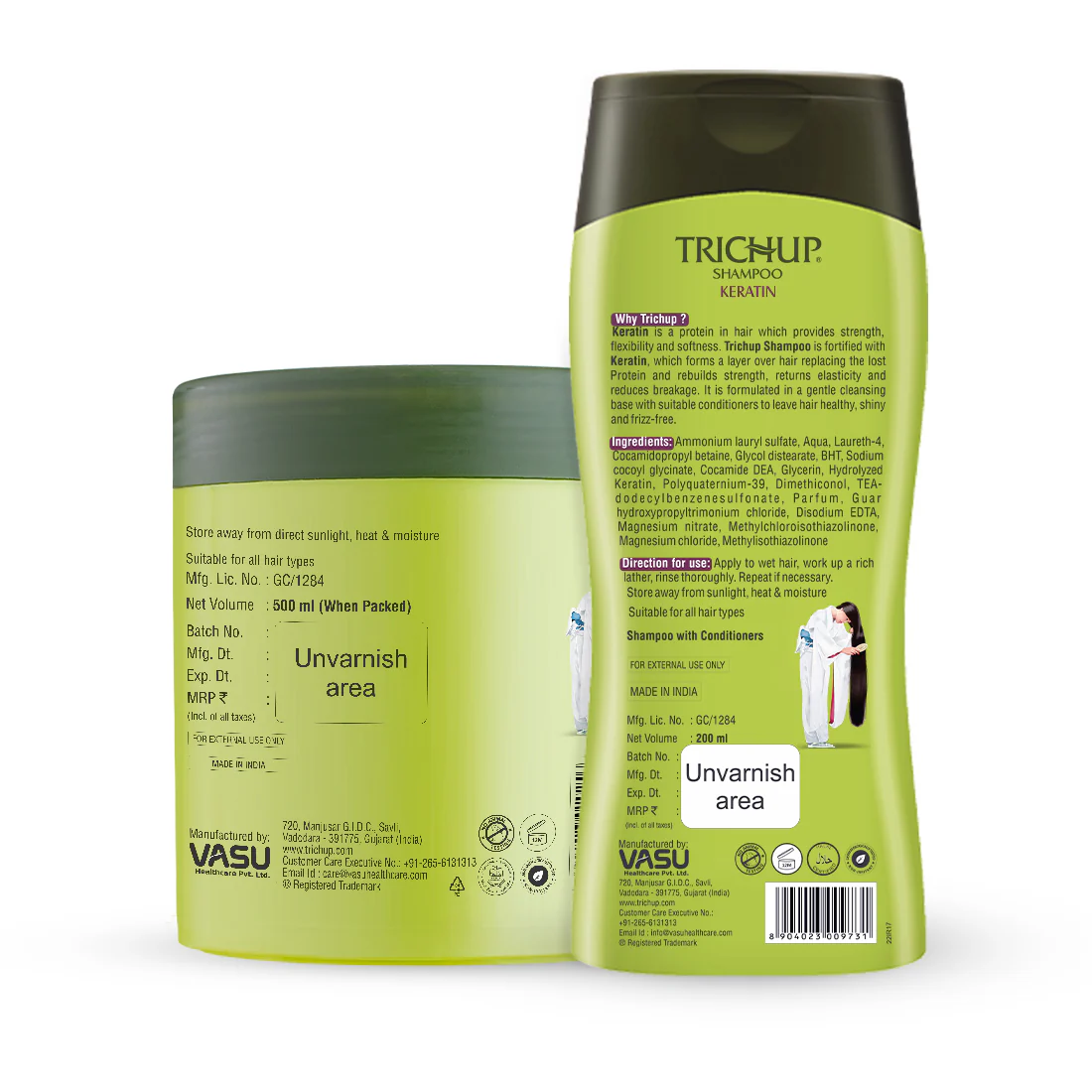 Trichup Keratin Hair Shampoo & Mask Combo - Image 13