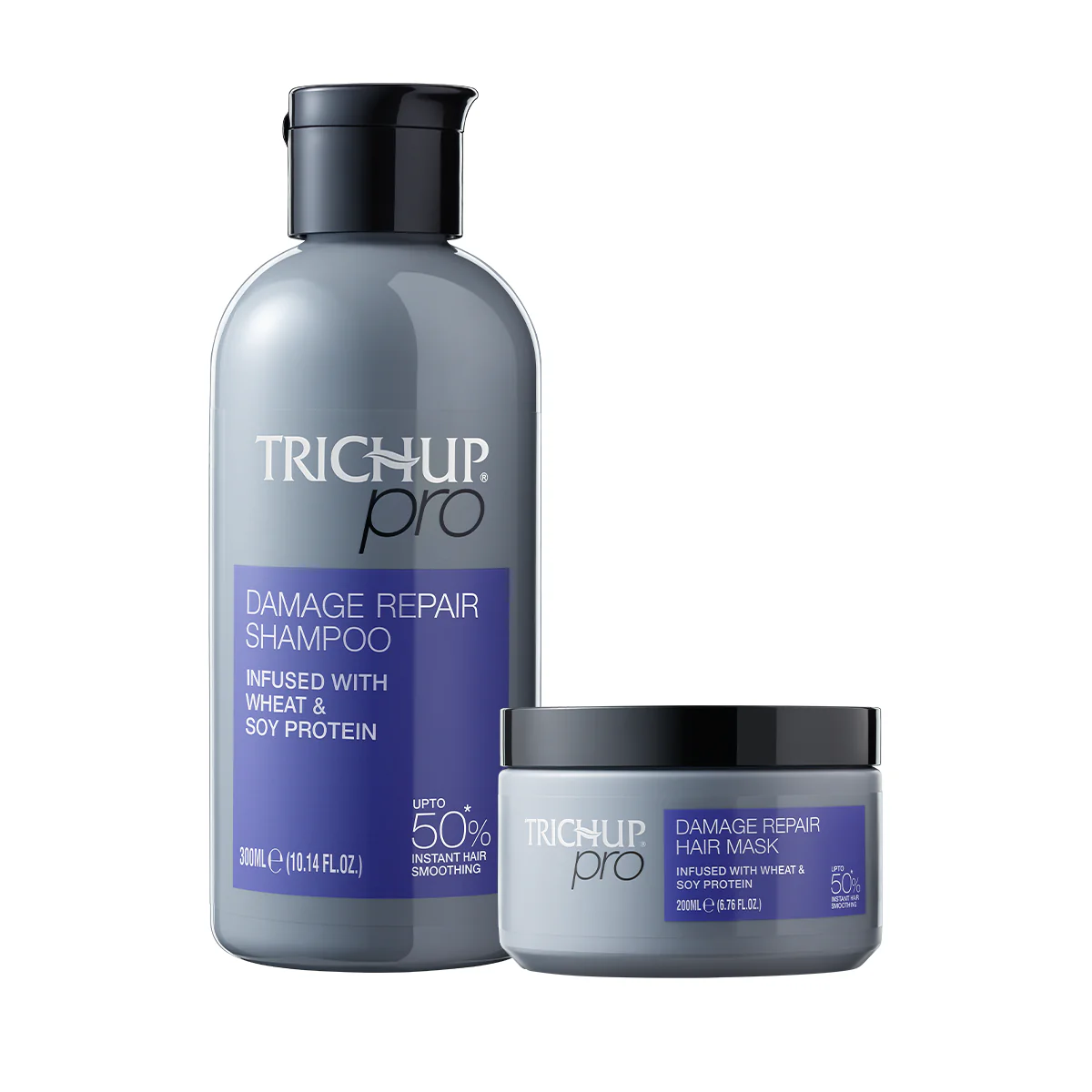 Trichup Pro Damage Repair & Instant Smoothing Hair Care Combo (Shampoo 300ml + Mask 200ml) - Image 13