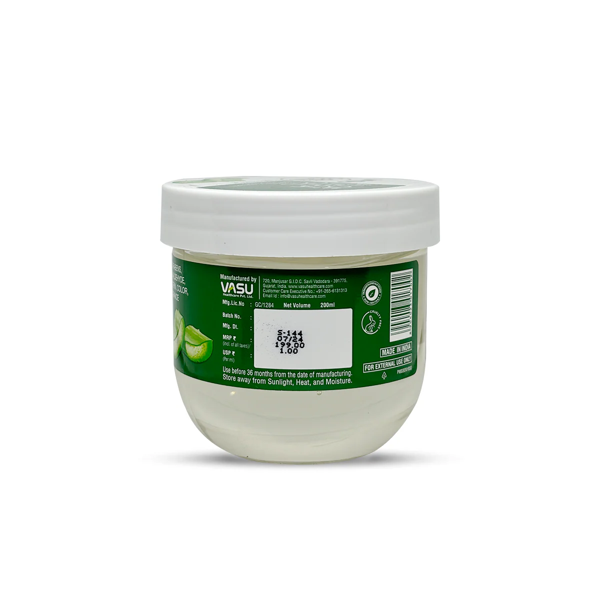 Vasu Aloe Vera Gel 200ml – (Pack of 2) - Image 7