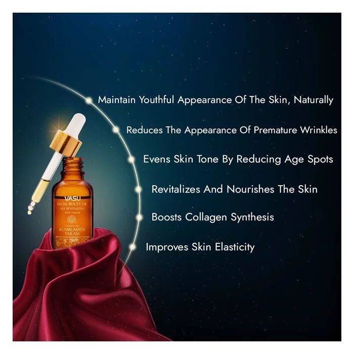 Vasu Facial Beauty Oil with Aloe Vera Gel - Image 3