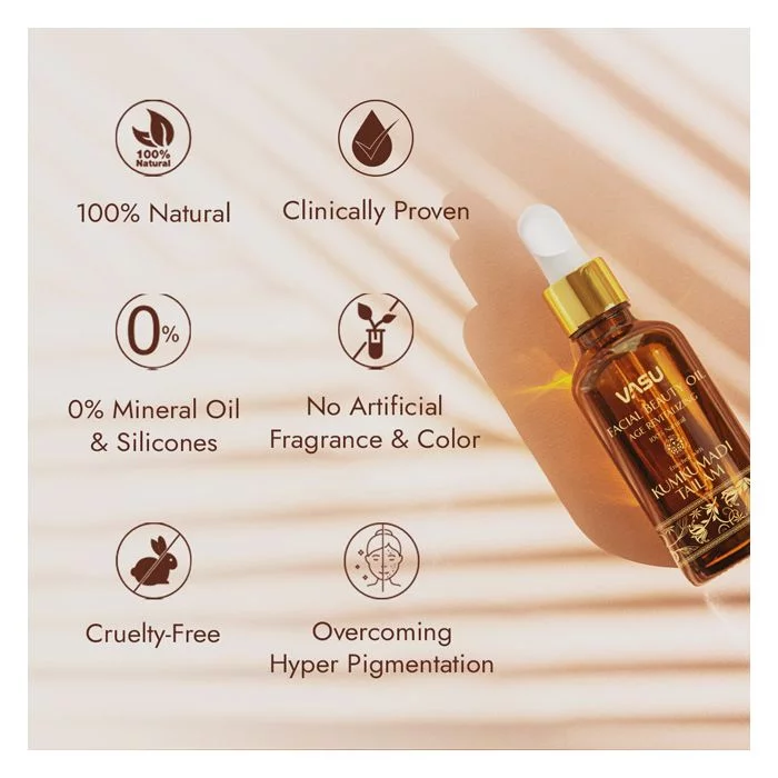 Vasu Facial Beauty Oil with Aloe Vera Gel - Image 5
