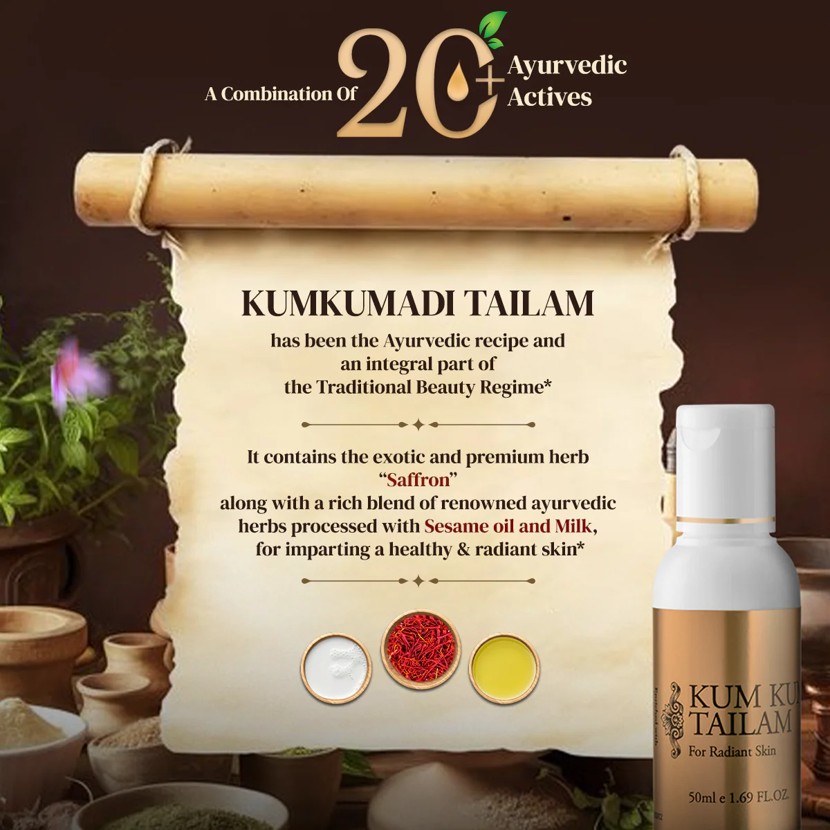 Vasu Kumkumadi Tailam - Image 3