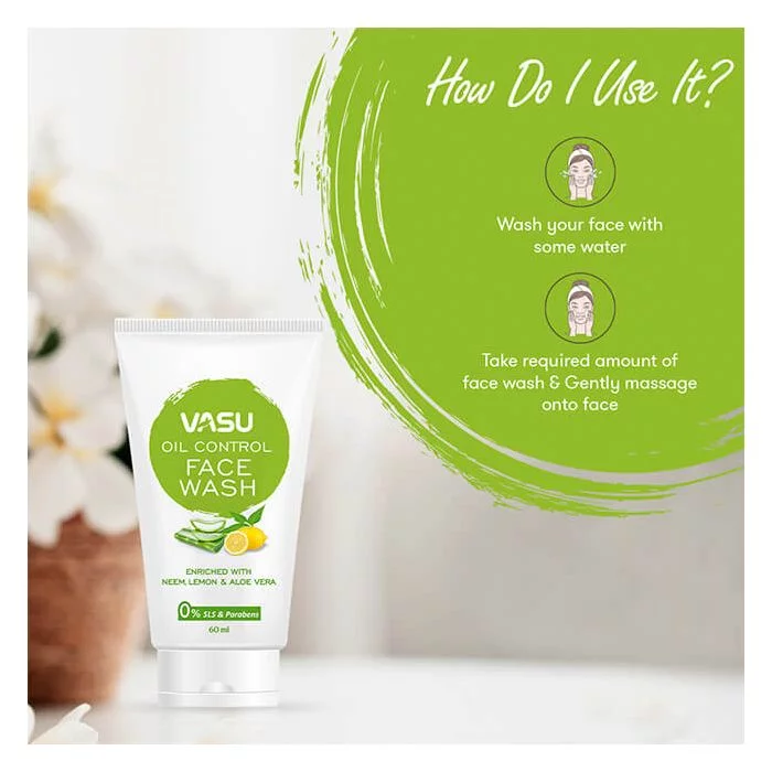 Vasu Oil Control Face Wash - 60ml (Pack of 3) - Image 5