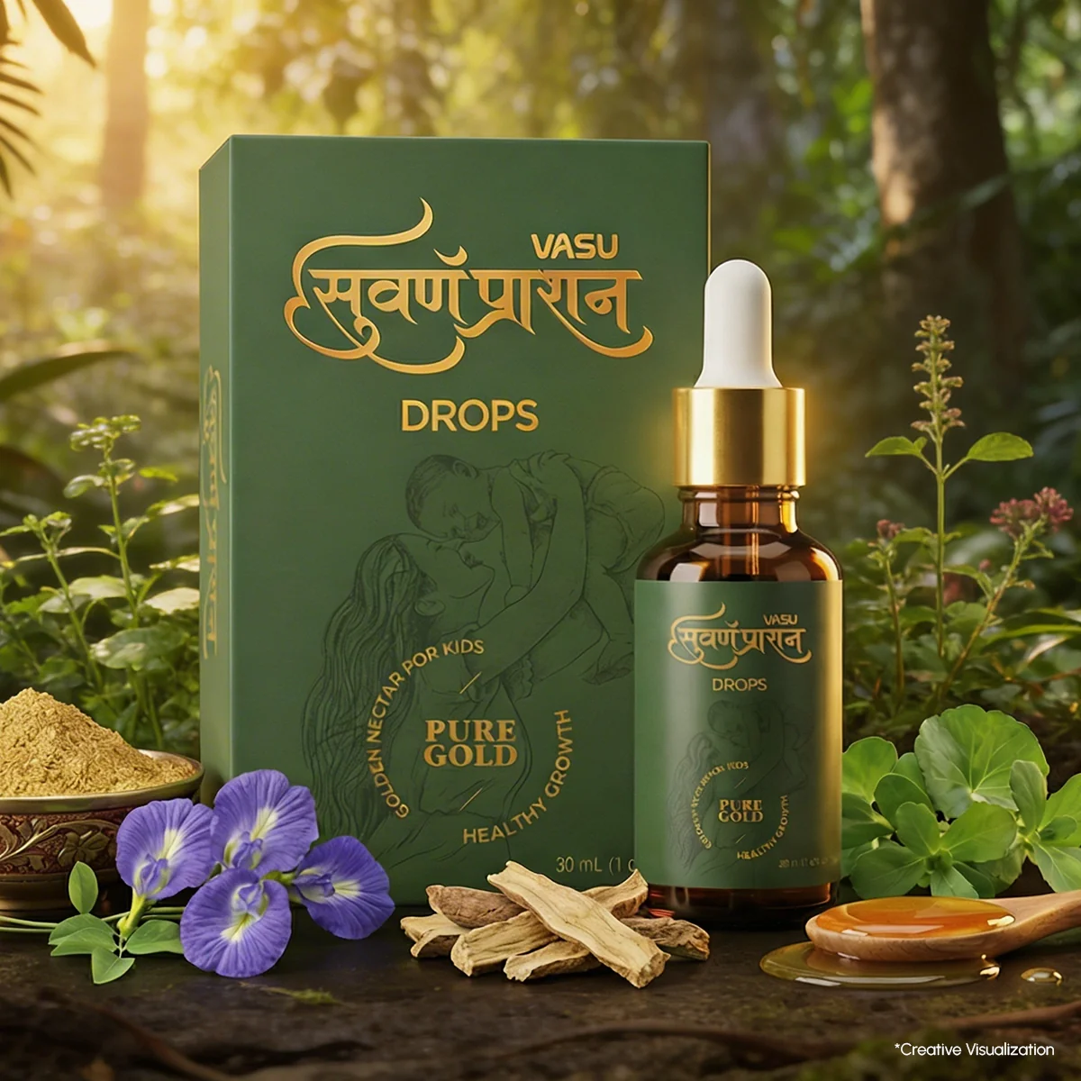 Vasu Baby Combo for Kids – Swarna Malish Tailam Baby Massage Oil - 200ml & Swarnaprashan Drops (30ml) - Image 14