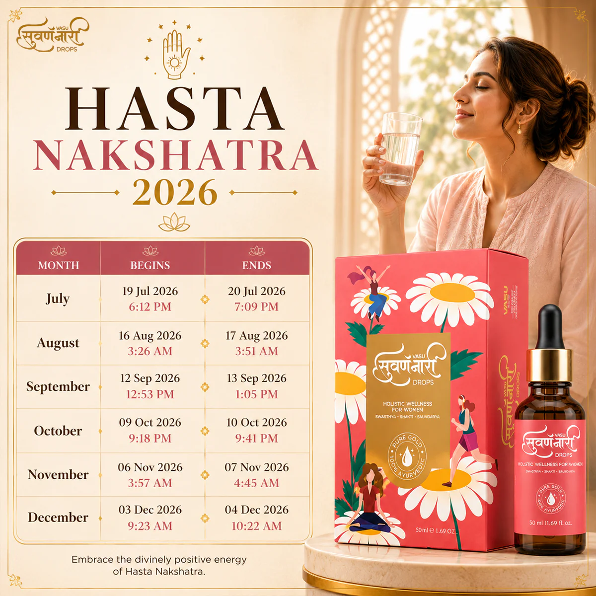 Vasu Swarna Naari Drops 50ml - Image 3