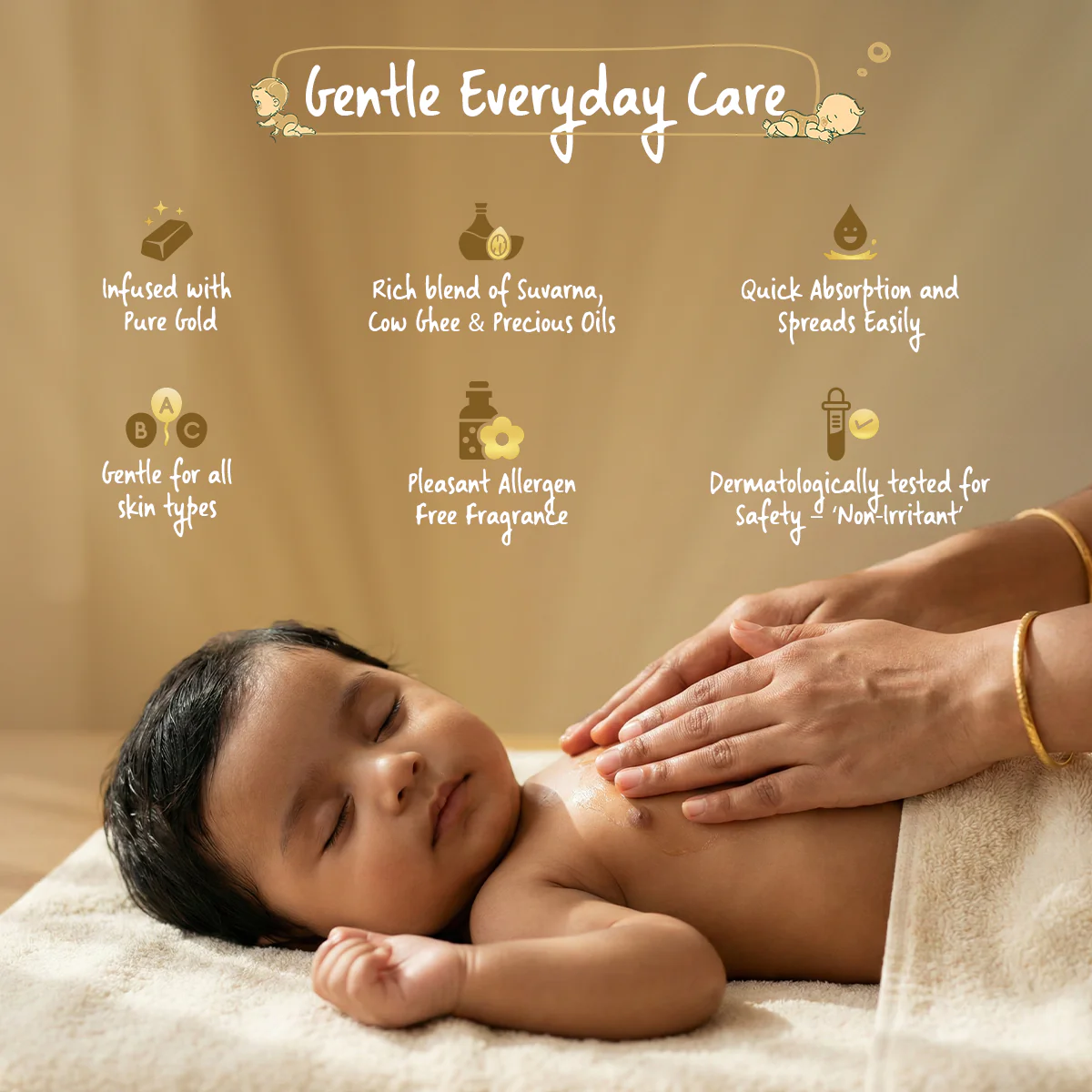 Vasu Swarna Malish Ayurvedic Tailam Baby Massage Oil - 200ml - Image 5
