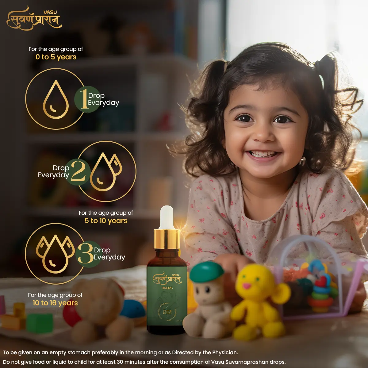 Vasu Swarna Naari Drops 50ml + Swarnaprashan Drops for Kids 30ml Combo Pack - Image 11