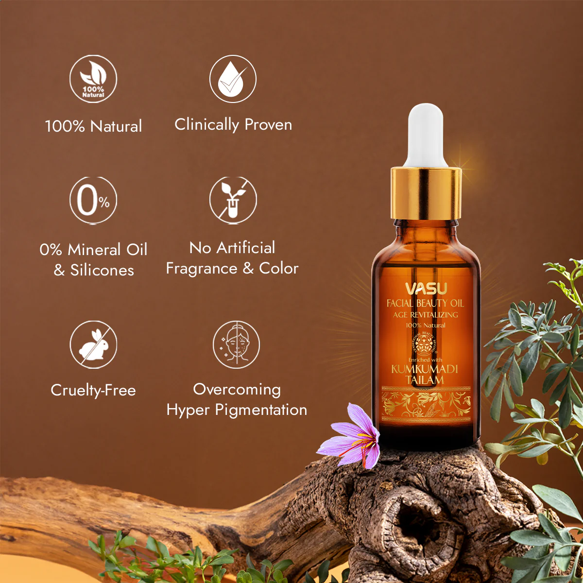 Vasu Facial Beauty Oil - 25ml - Image 7