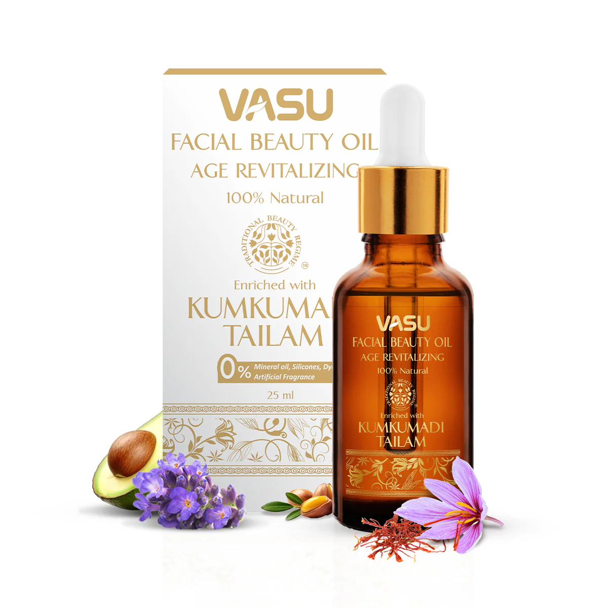Vasu Facial Beauty Oil - 25ml - Image 11